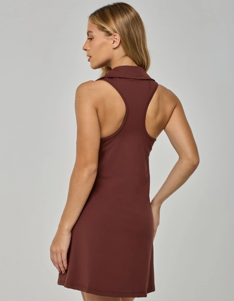 Vestem - Vestido Polo Matchpoint Marrom Couro - VT109.I26.C0711