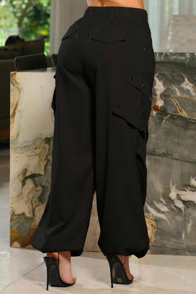 PITBULL - Calça Parachutes Pit Bull Jeans - Preto - 94479PT