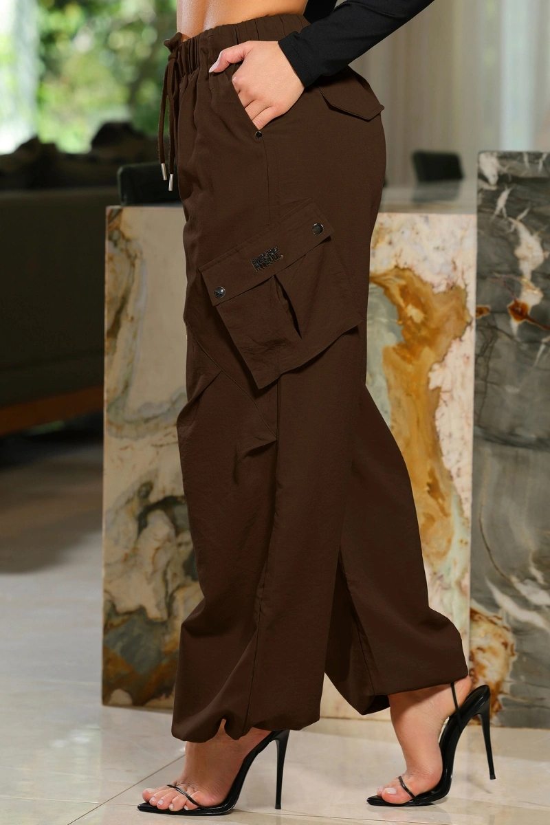 PITBULL - Calça Parachutes Pit Bull Jeans - Marrom - 94479MR
