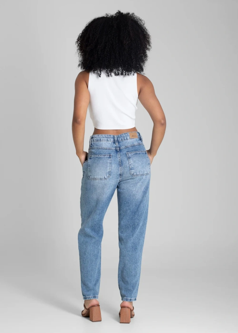 Sawary - Calça Jeans Sawary Mom Azul- 283209 - 283209