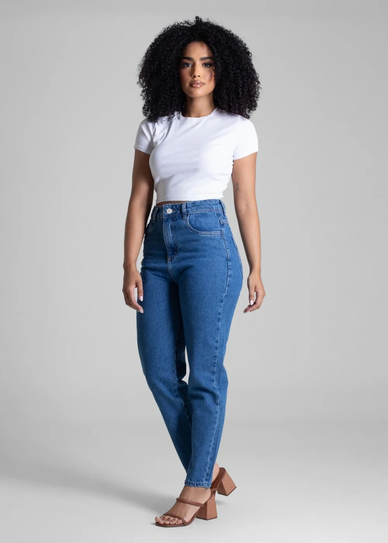 Sawary - Calça Jeans Sawary Mom Azul- 282955 - 282955