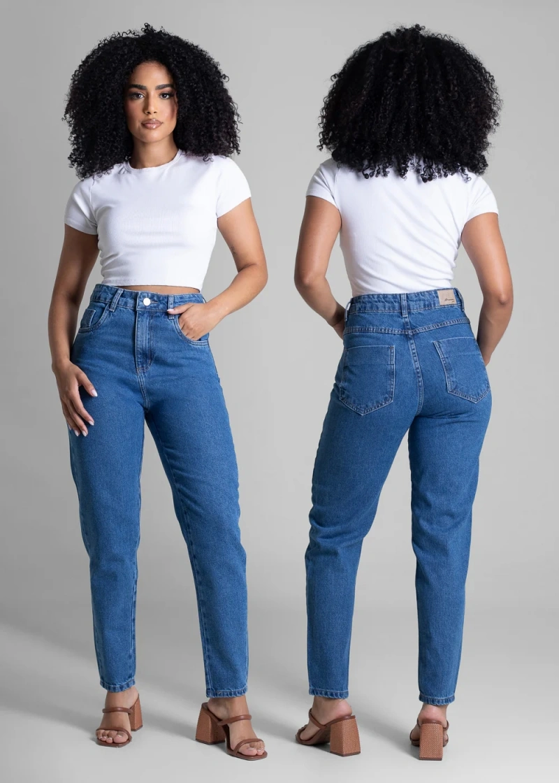 Sawary - Calça Jeans Sawary Mom Azul- 282955 - 282955