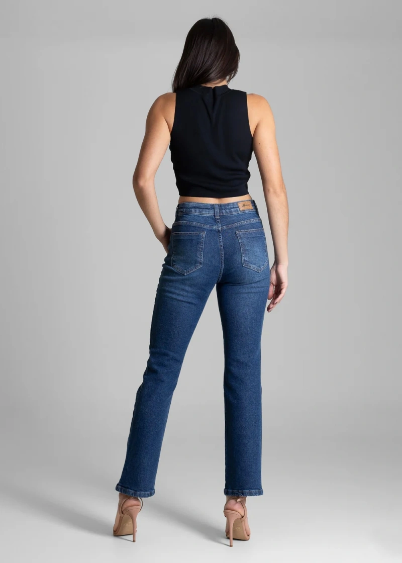 Sawary - Calça Jeans Sawary Reta Azul-283119 - 283119