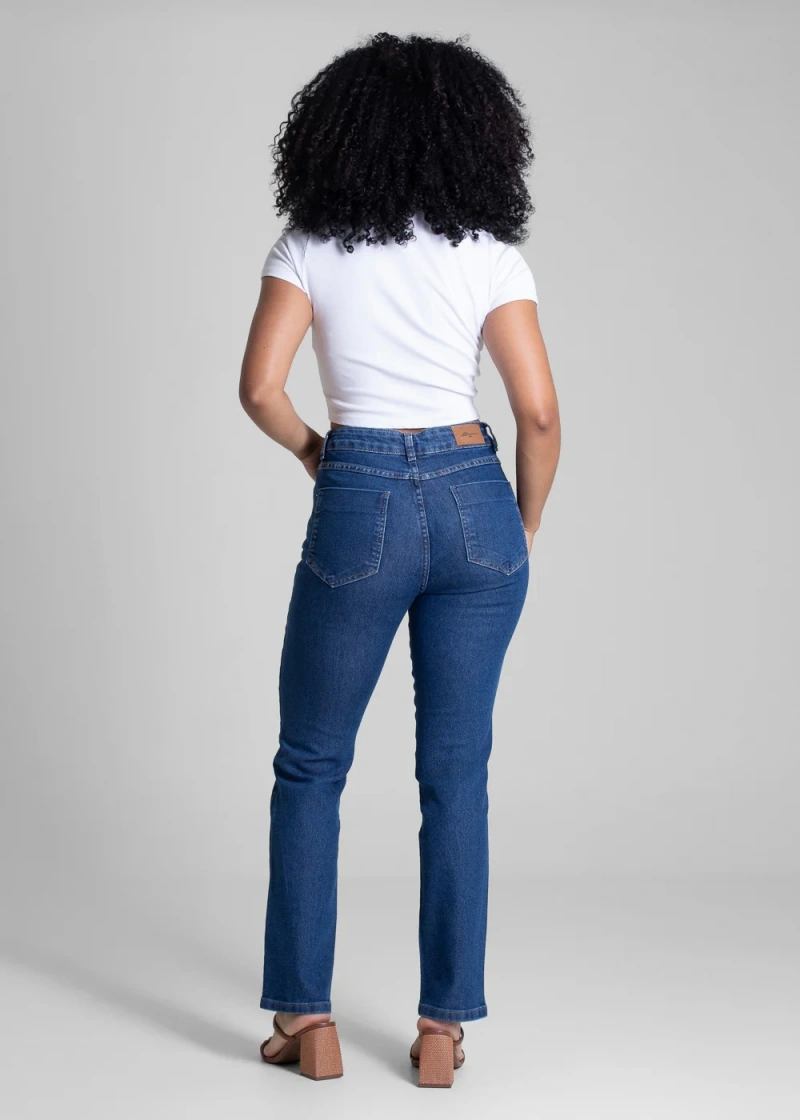 Sawary - Calça Jeans Sawary Reta Azul-282970 - 282970