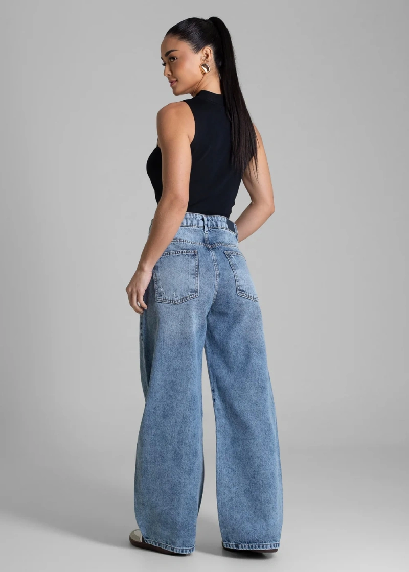 Sawary - Calça Jeans Sawary Balloon Azul- 283208 - 283208