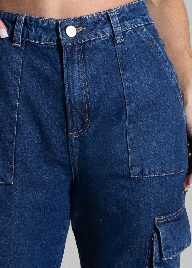 Sawary - Calça Jeans Sawary Reta Azul-282024 - 282024