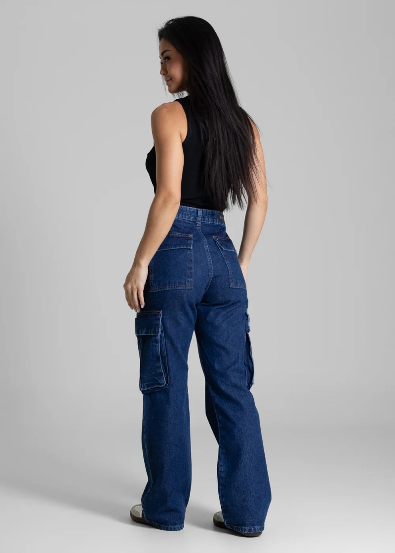 Sawary - Calça Jeans Sawary Reta Azul-282024 - 282024