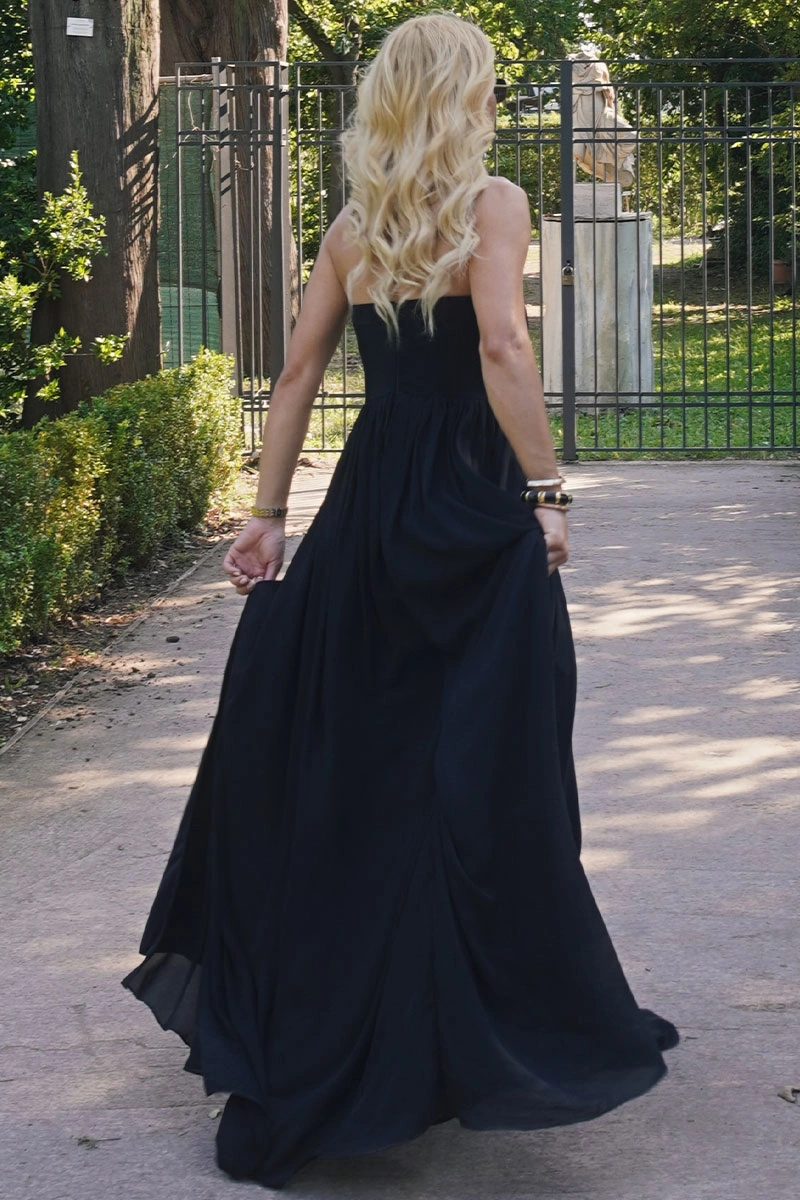 Miss Misses - Vestido Longo Bethy Tomara Que Caia Festa Ocasiões Preto - 54803001