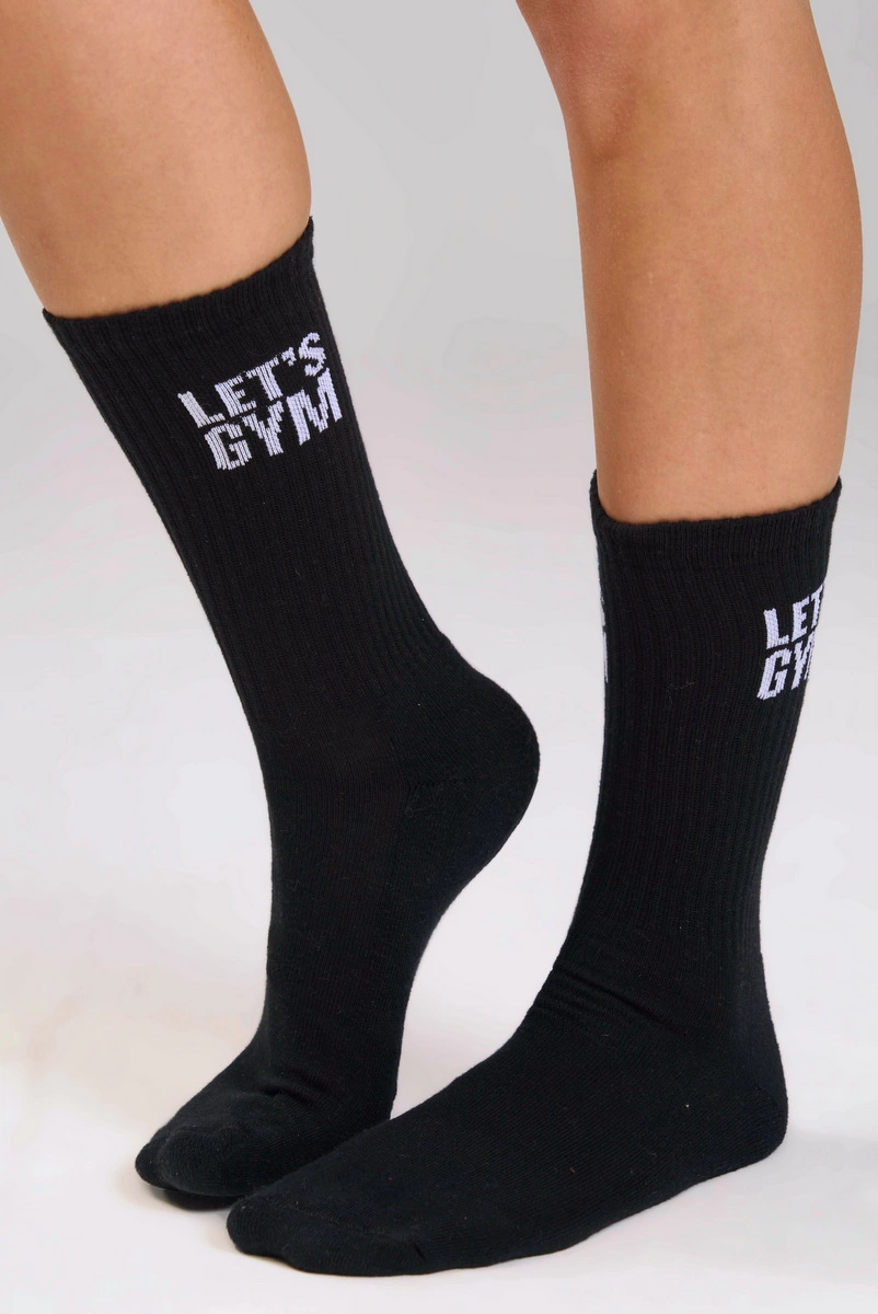 Lets Gym - Meia Letsgym Preto - 2594PT