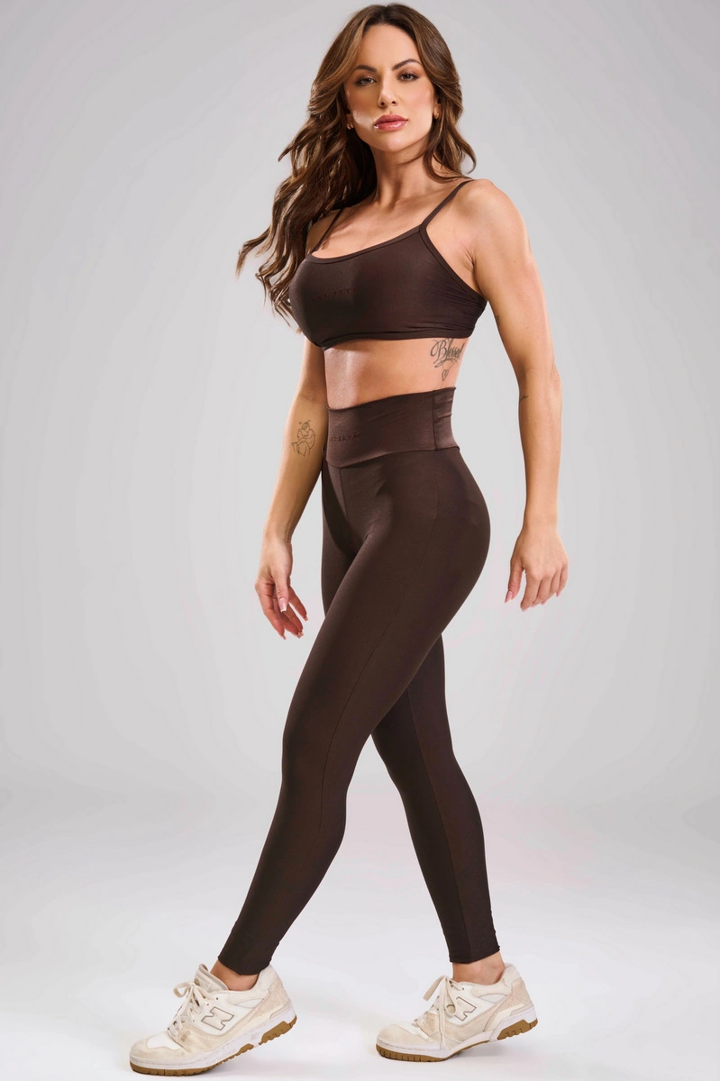 Lets Gym - Legging New Minimal Glow Coffee - 3284CF