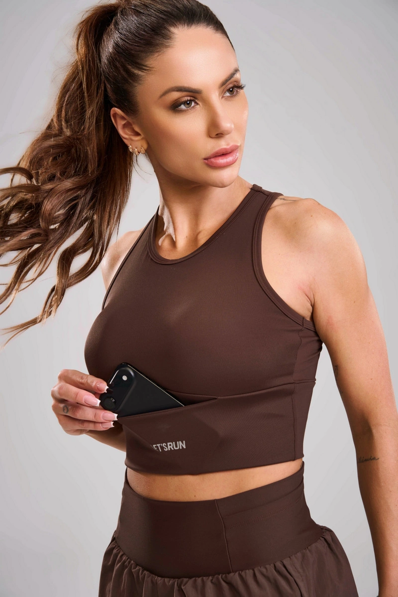 Lets Gym - Cropped Let´s Run Coffee - 3352CF