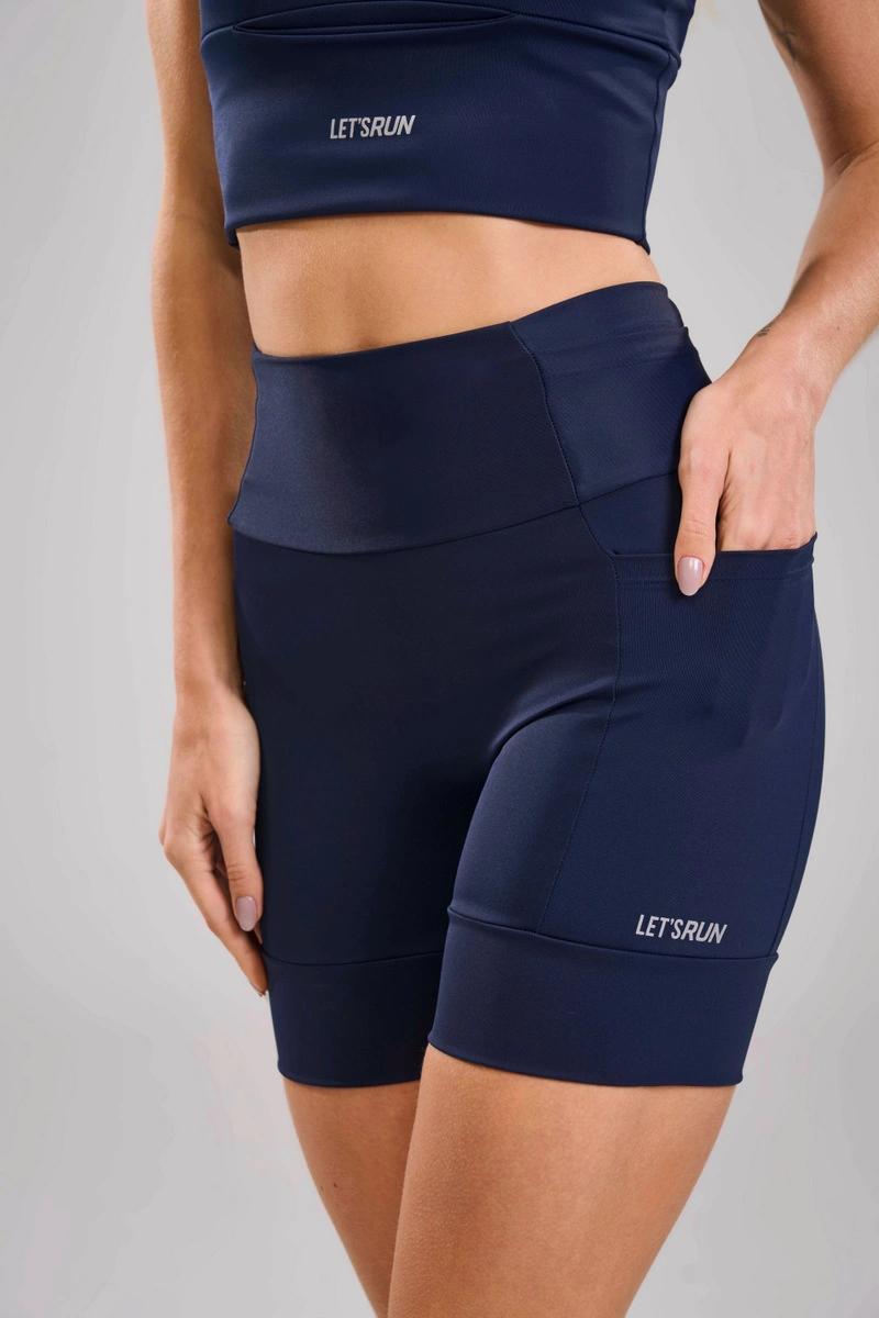 Lets Gym - Bermuda  Lets Run Navy Blue - 3356NB