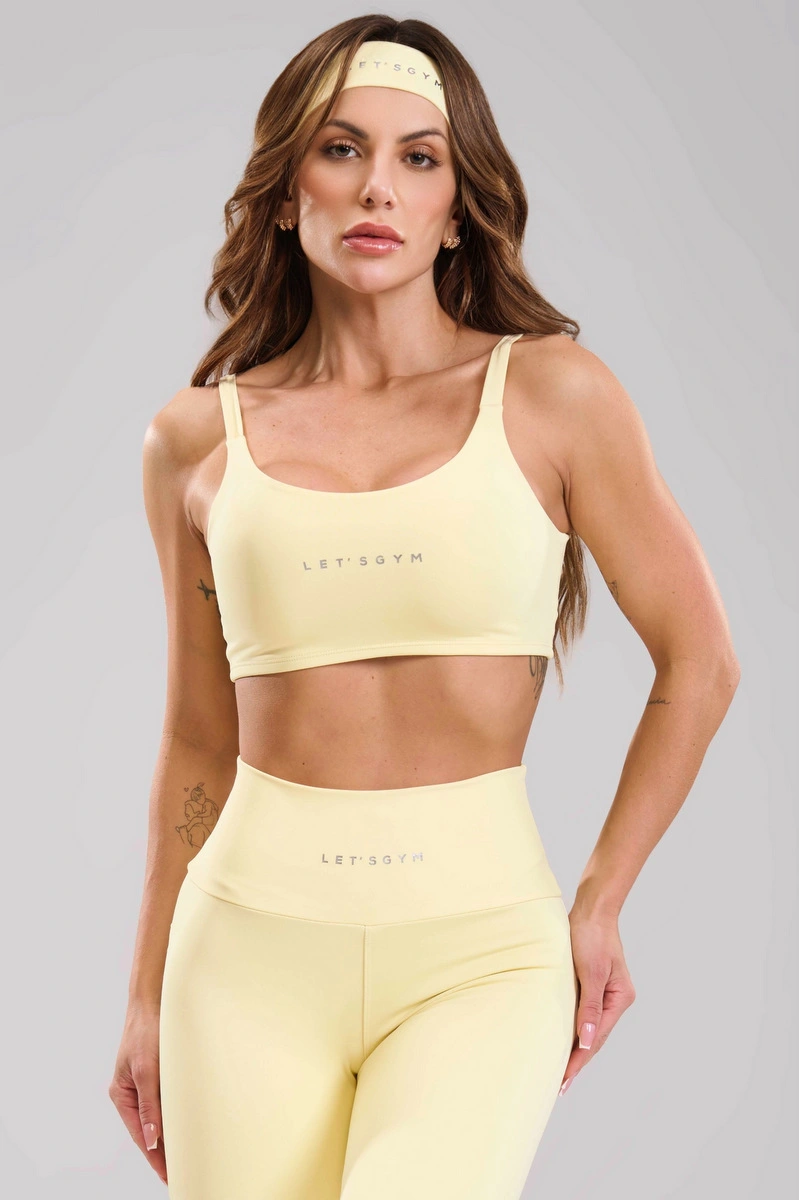 Lets Gym - Top Basic Colors Amarelo Manteiga - 2906AMT