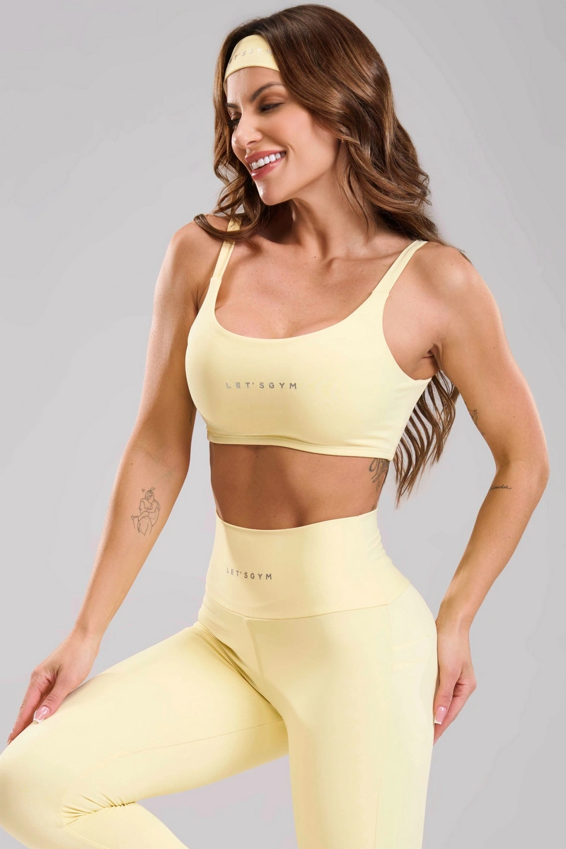 Lets Gym - Top Basic Colors Amarelo Manteiga - 2906AMT