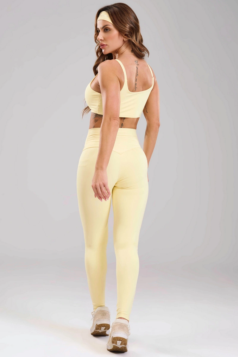 Lets Gym - Legging Basic Colors Amarelo Manteiga - 2907AMT