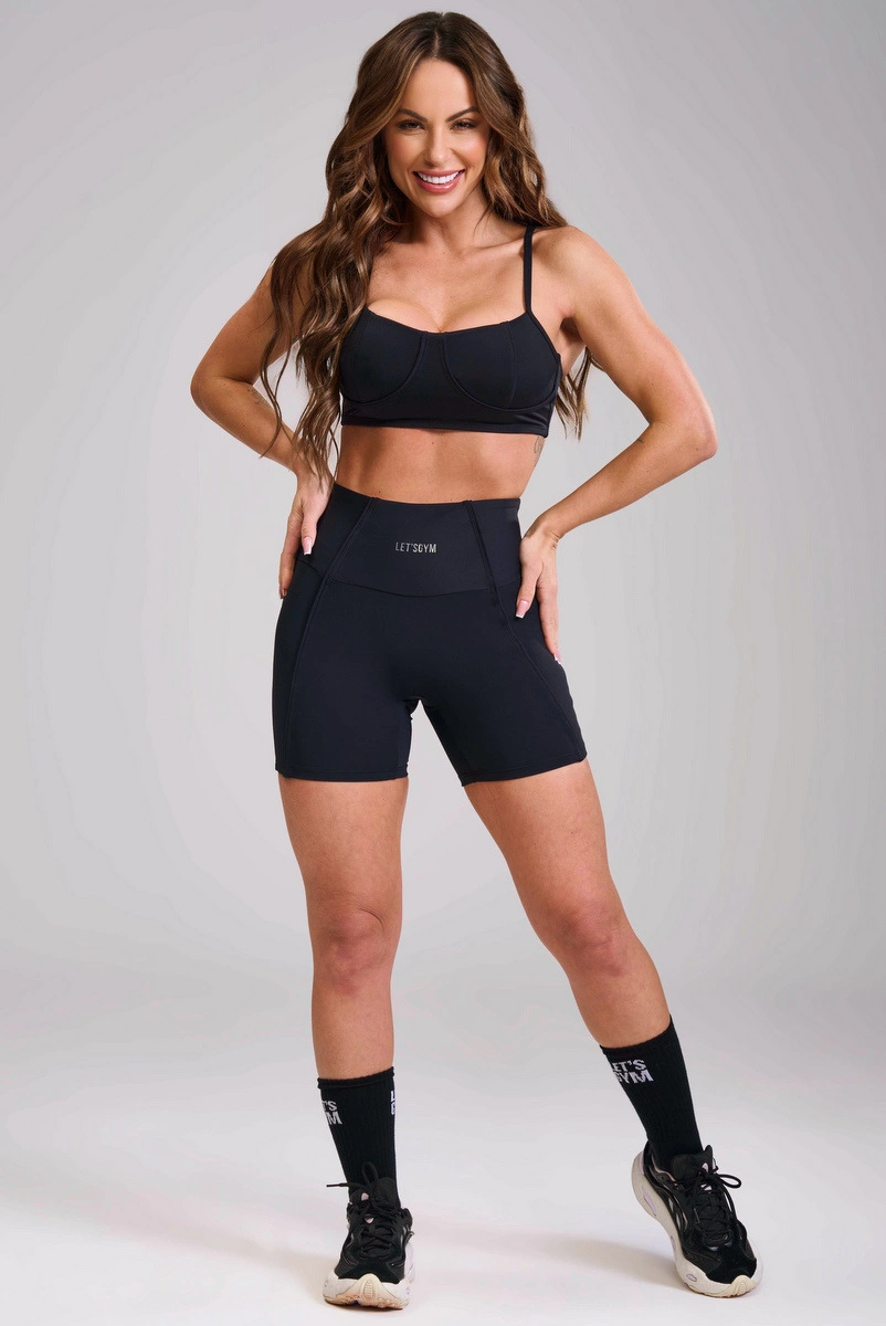 Lets Gym - Top Grace Preto - 3435PT