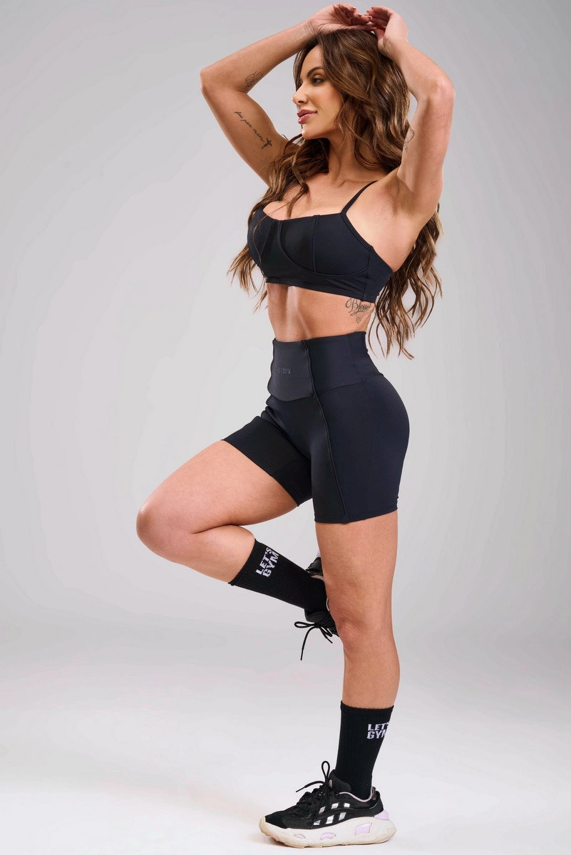 Lets Gym - Top Grace Preto - 3435PT