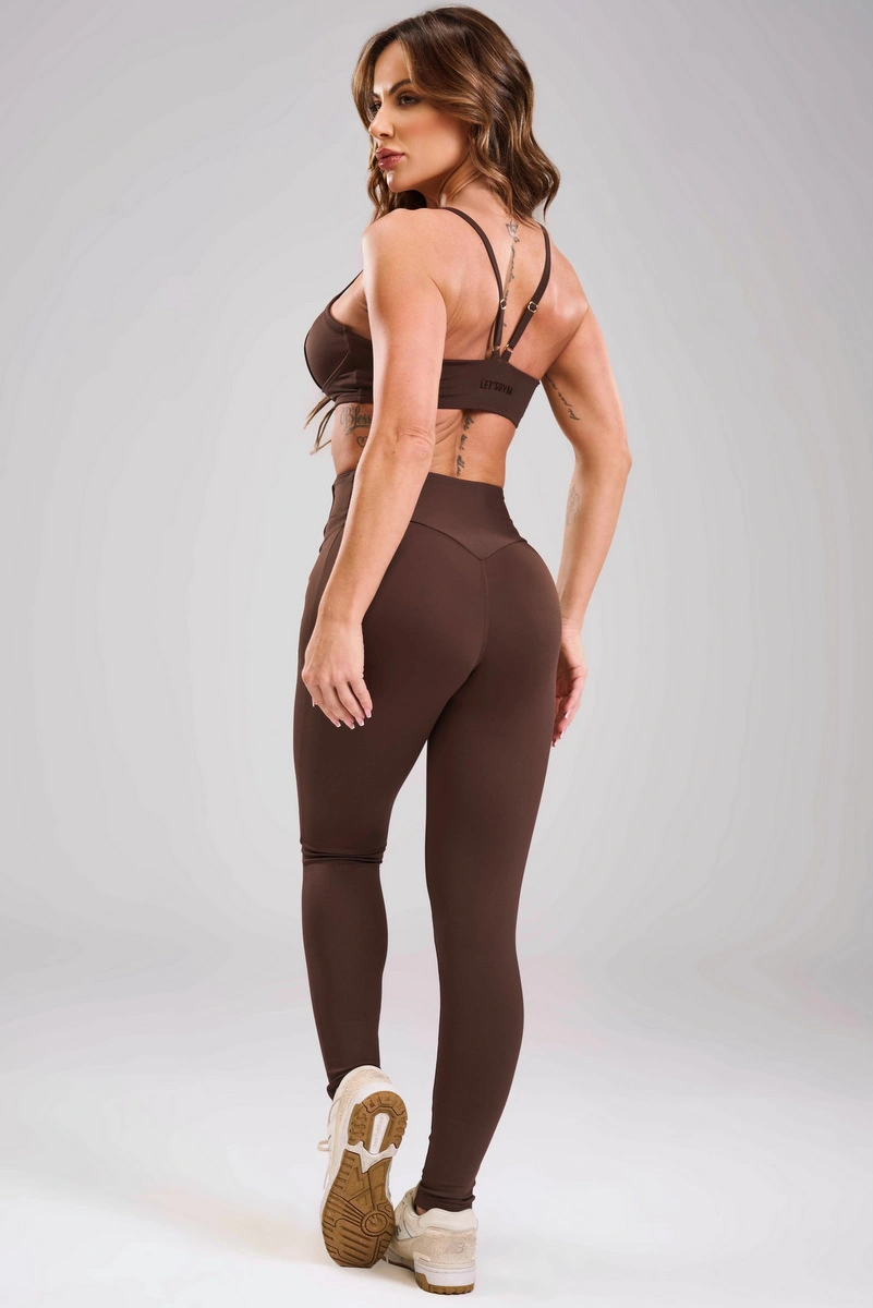 Lets Gym - Legging Grace Coffee - 3436CF
