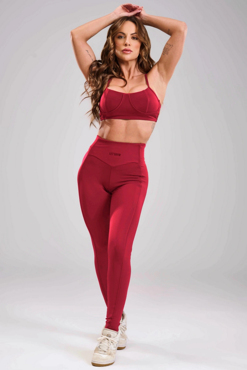 Lets Gym - Legging Grace Scarlet - 3436SCT