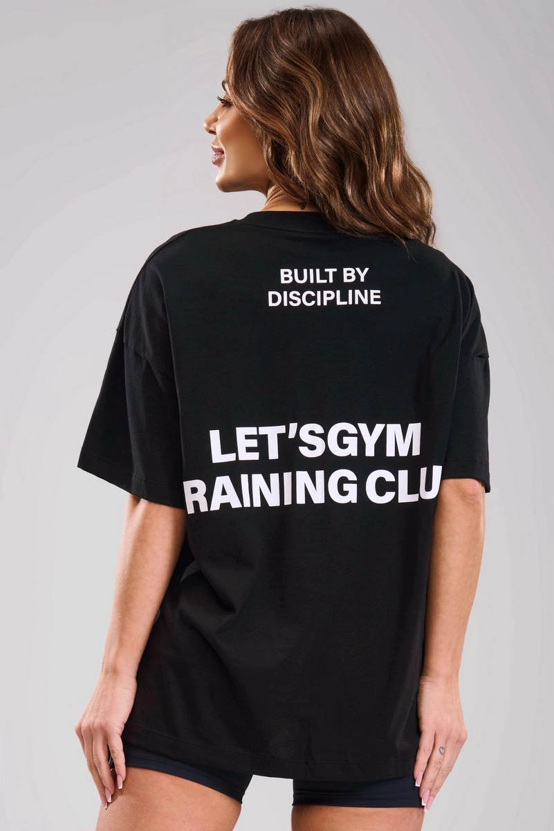 Lets Gym - Camiseta Oversized Grace Preto - 3439PT