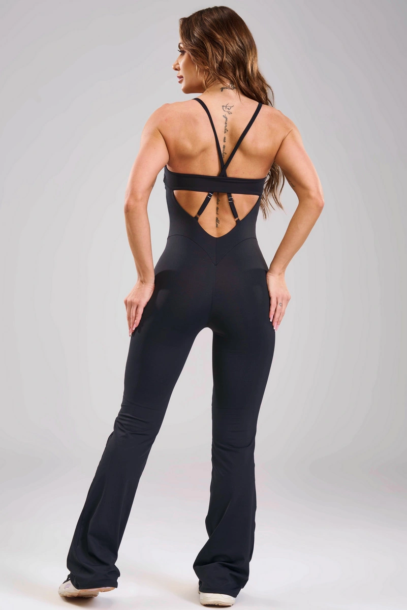 Lets Gym - Macacão Balance Move Preto - 3463PT