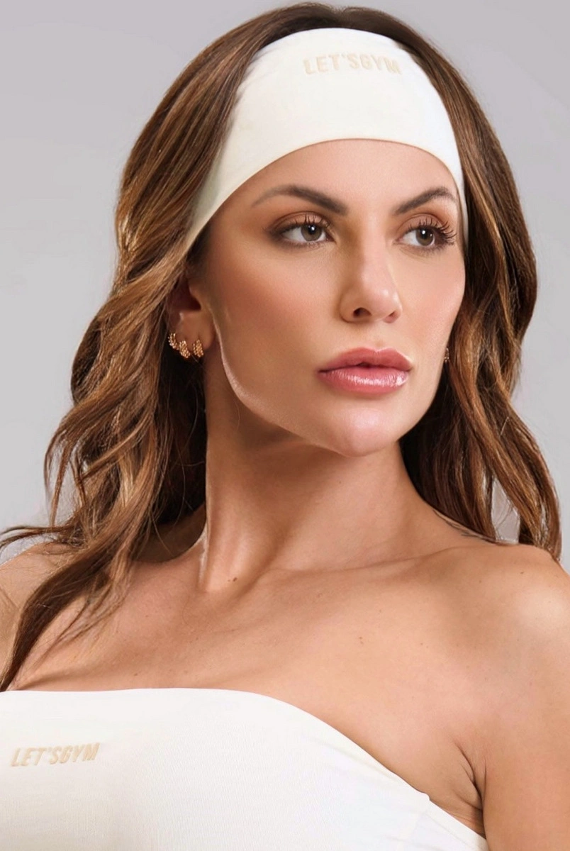 Lets Gym - Faixa De Cabelo Balance Move Off White - 3468OFW