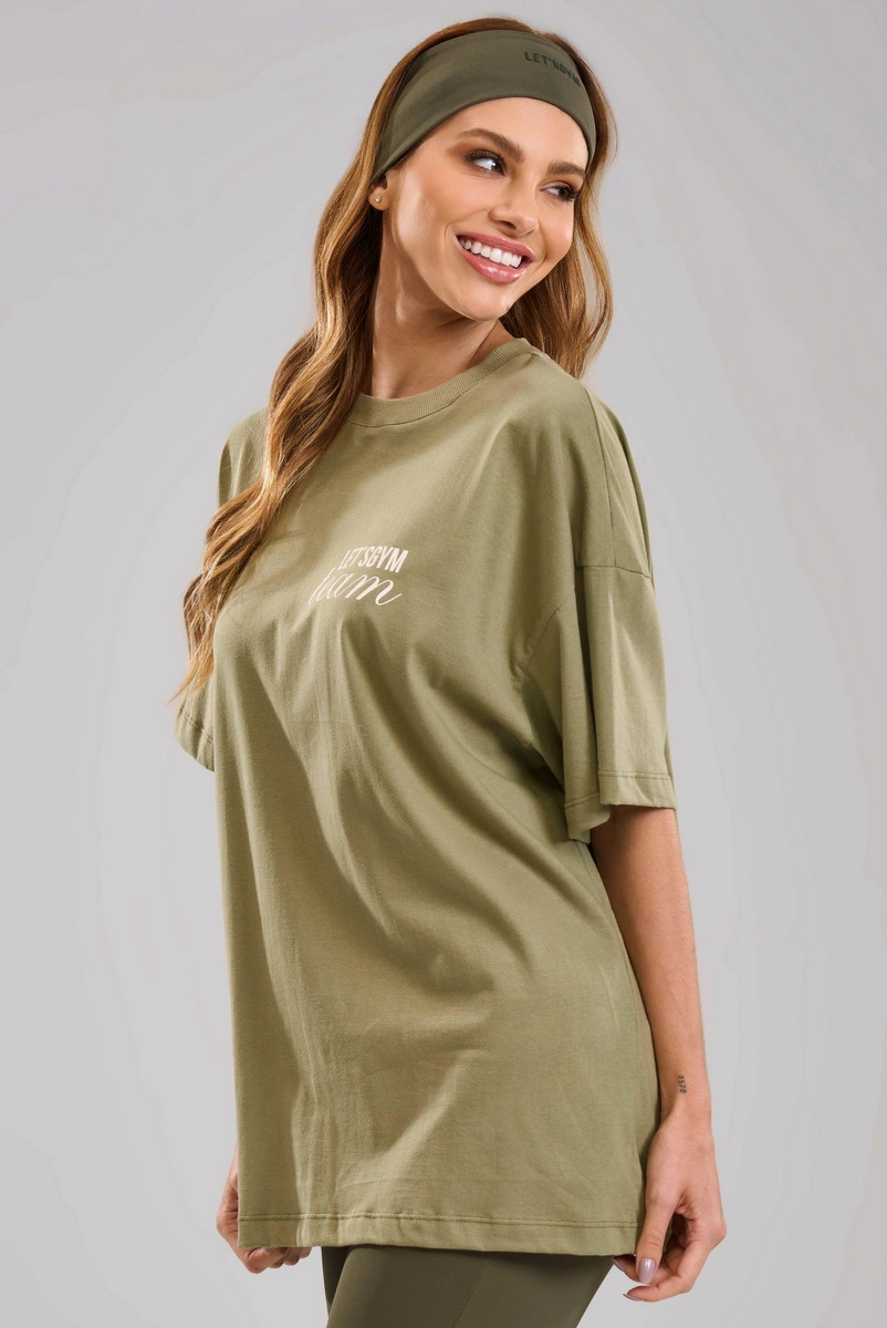 Lets Gym - Camiseta Oversized Letsgym Team Forest - 3469FST