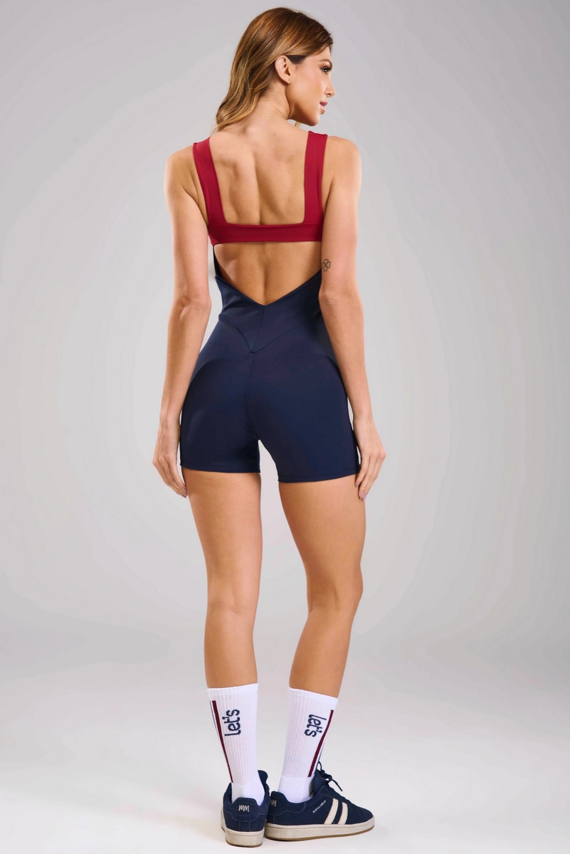 Lets Gym - Macaquinho Balance Court Navy Blue - 3474NB