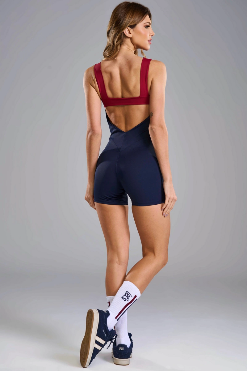 Lets Gym - Macaquinho Balance Court Navy Blue - 3474NB