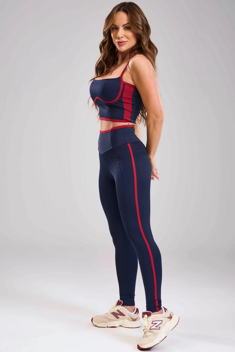 Lets Gym - Cropped Balance Court Navy Blue - 3476NB