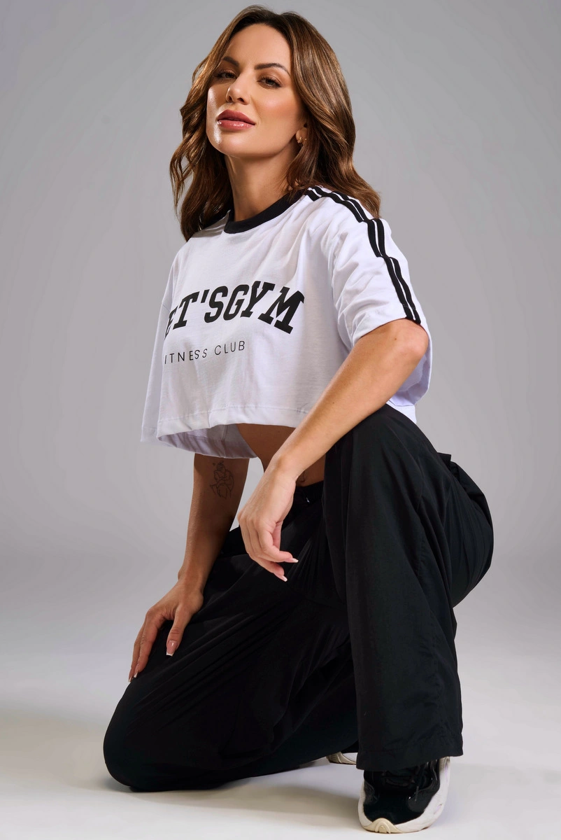 Lets Gym - Cropped Lets Club Branco - 3478BR