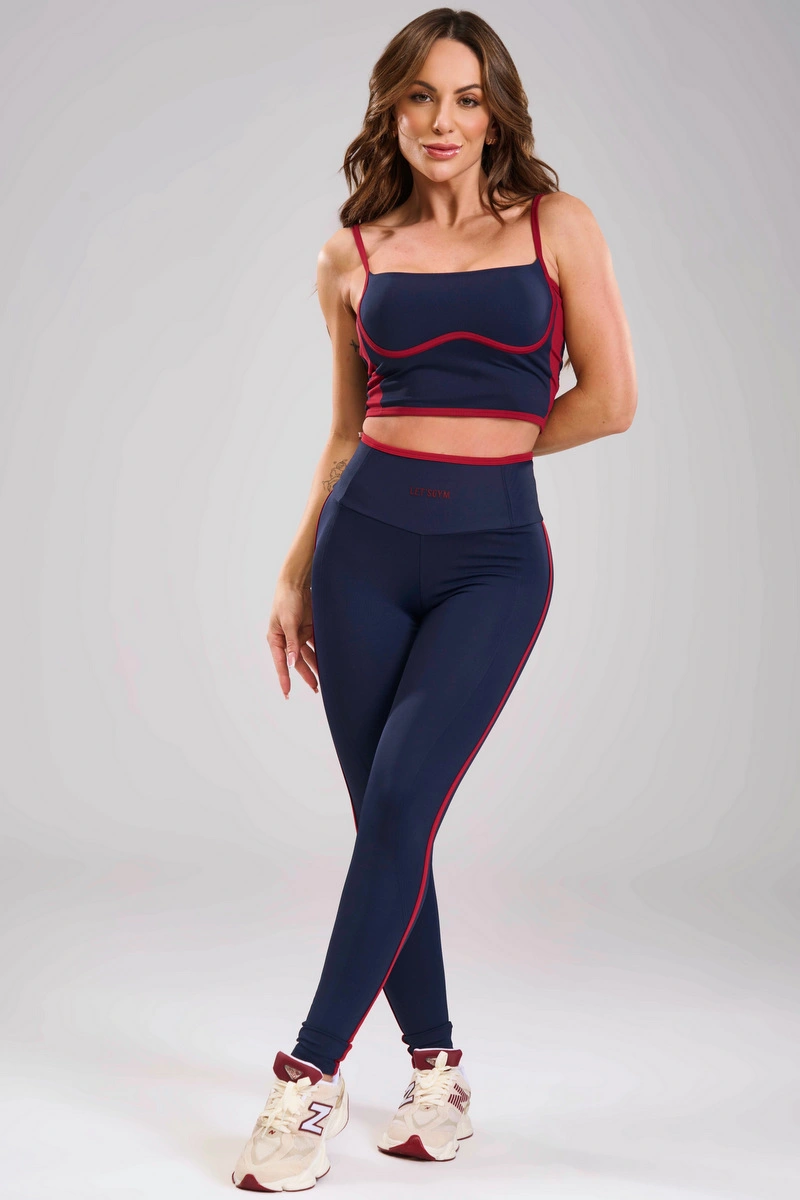 Lets Gym - Legging Balance Court Navy Blue - 3479NB