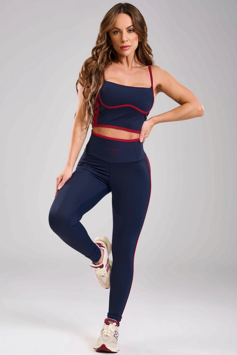 Lets Gym - Legging Balance Court Navy Blue - 3479NB