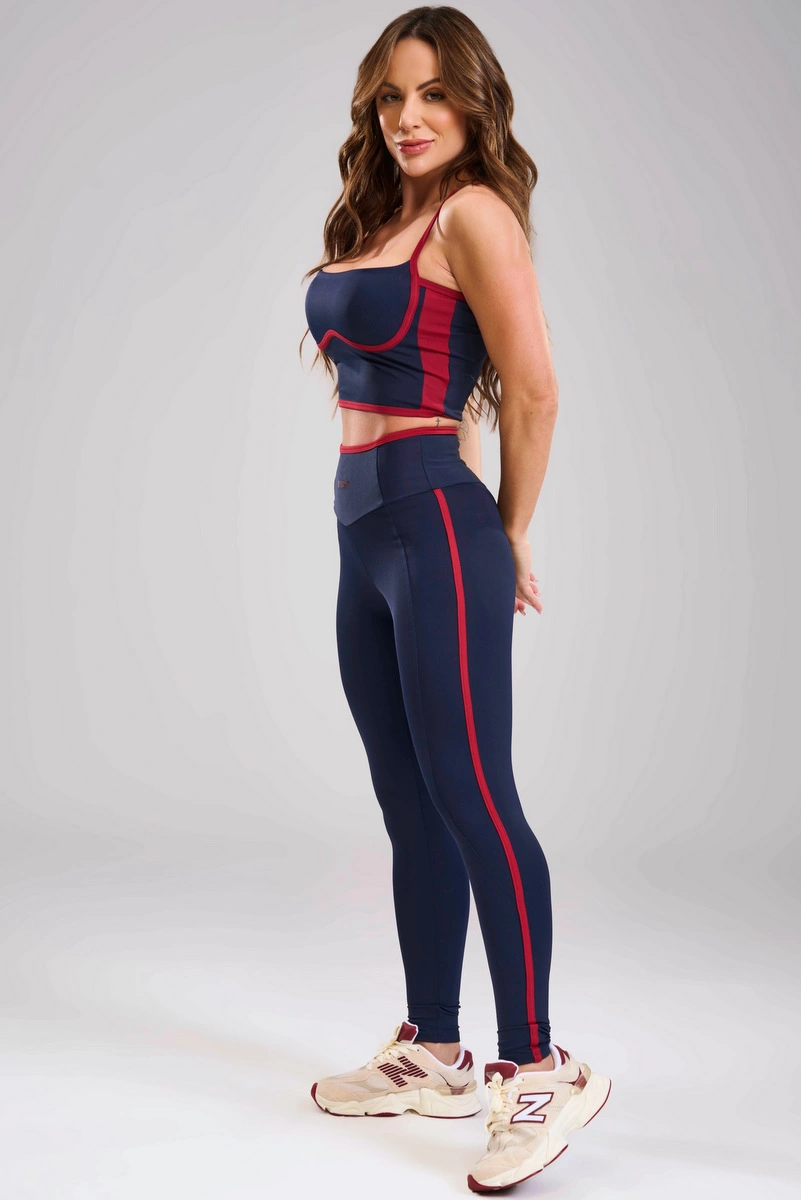 Lets Gym - Legging Balance Court Navy Blue - 3479NB
