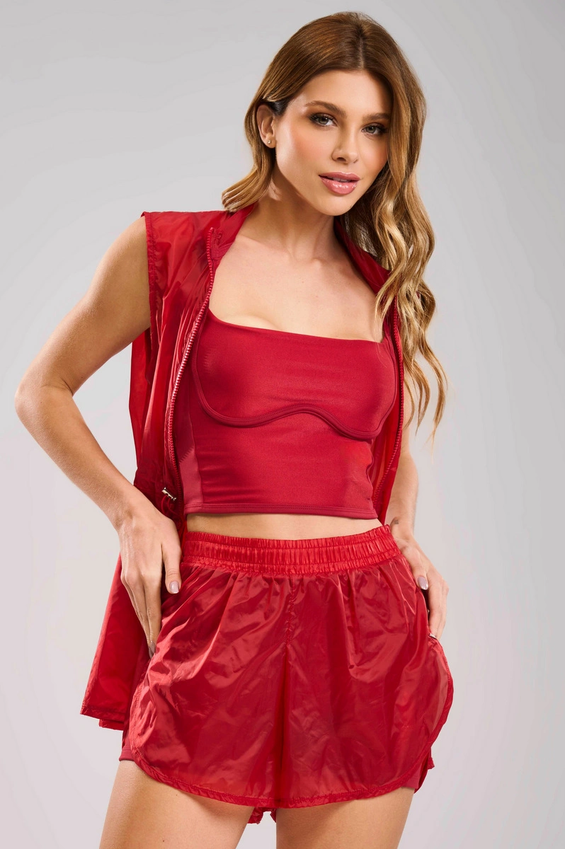 Lets Gym - Colete Urban Essence Scarlet - 3484SCT