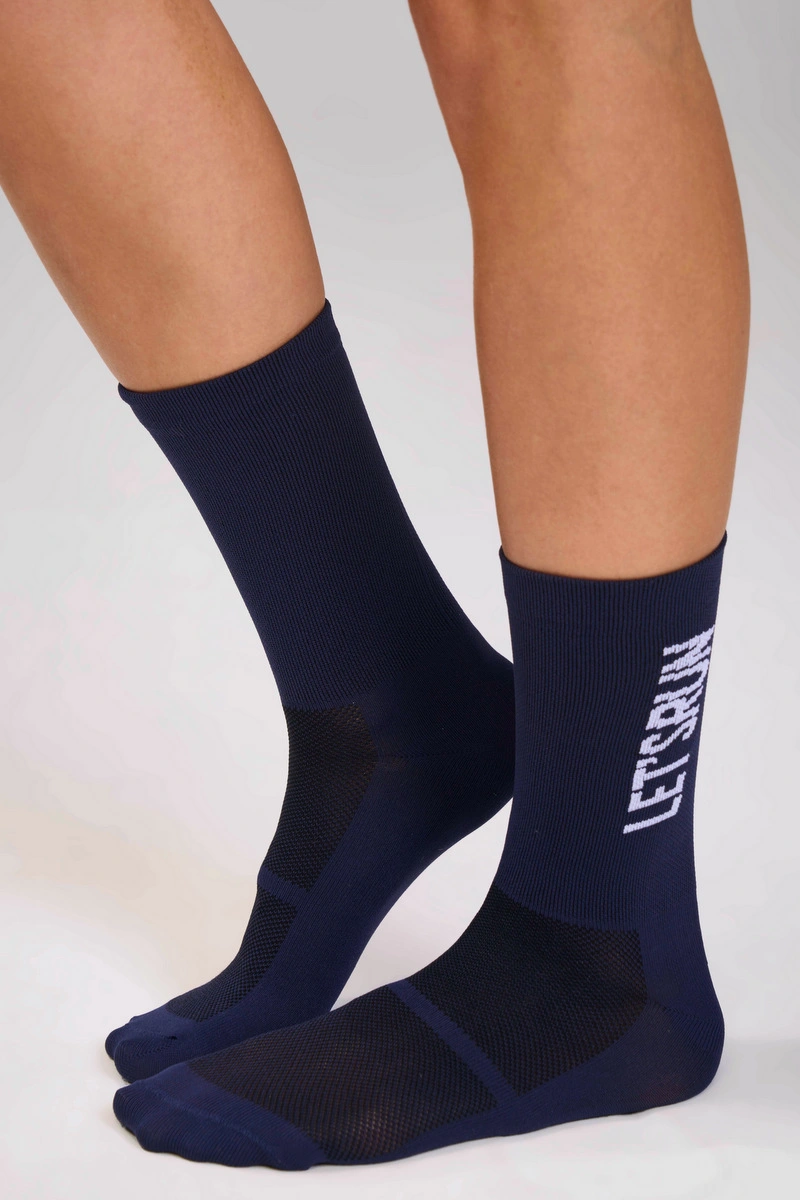 Lets Gym - Meia Lets Run Navy Blue - 3486NB