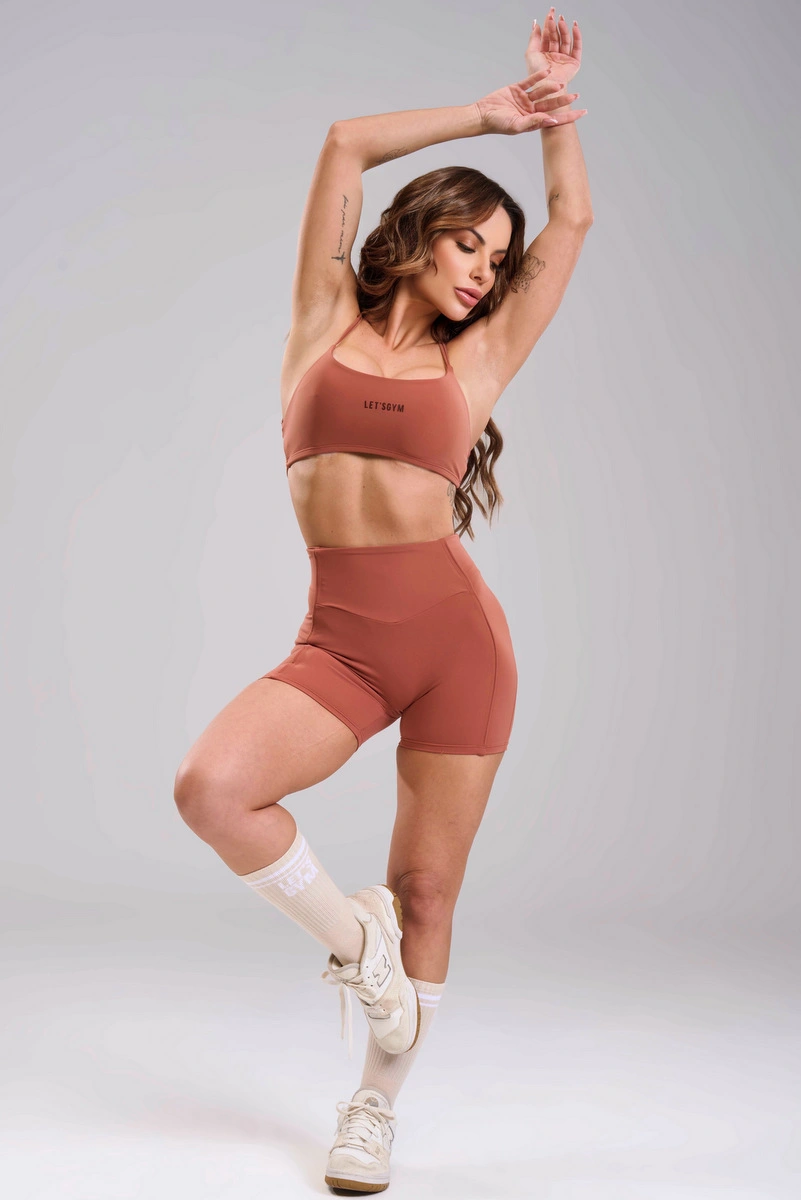 Lets Gym - Short Soft Motion Mocha Mousse - 3492MM