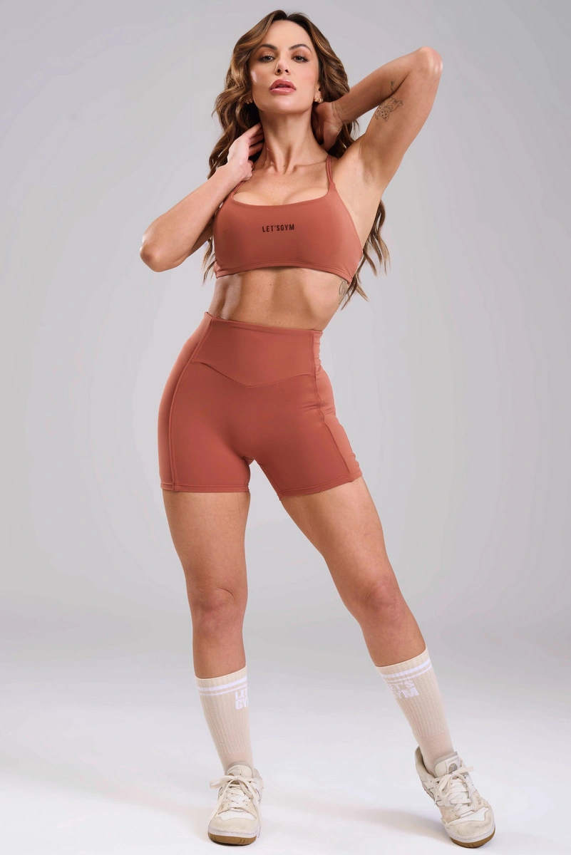 Lets Gym - Short Soft Motion Mocha Mousse - 3492MM