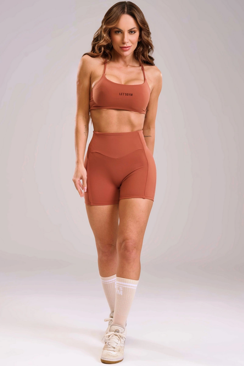 Lets Gym - Short Soft Motion Mocha Mousse - 3492MM