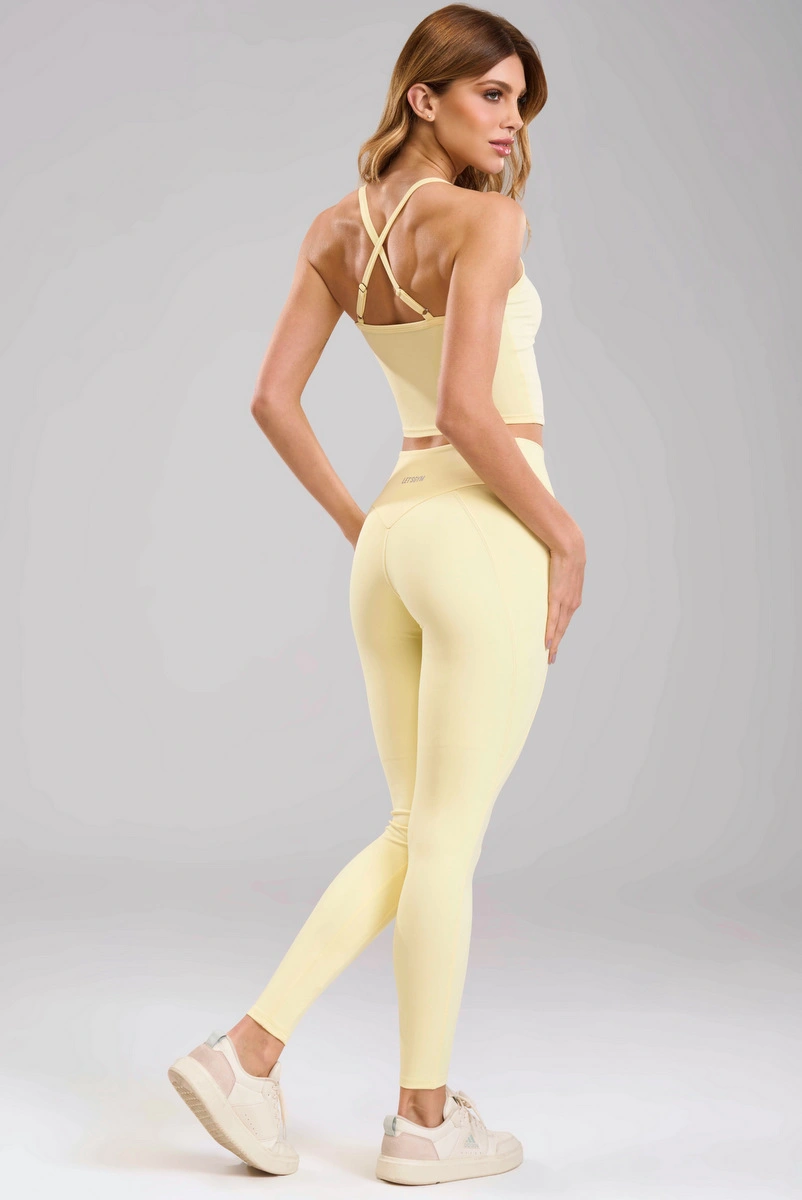 Lets Gym - Regata Form Essential Amarelo Manteiga - 3506AMT