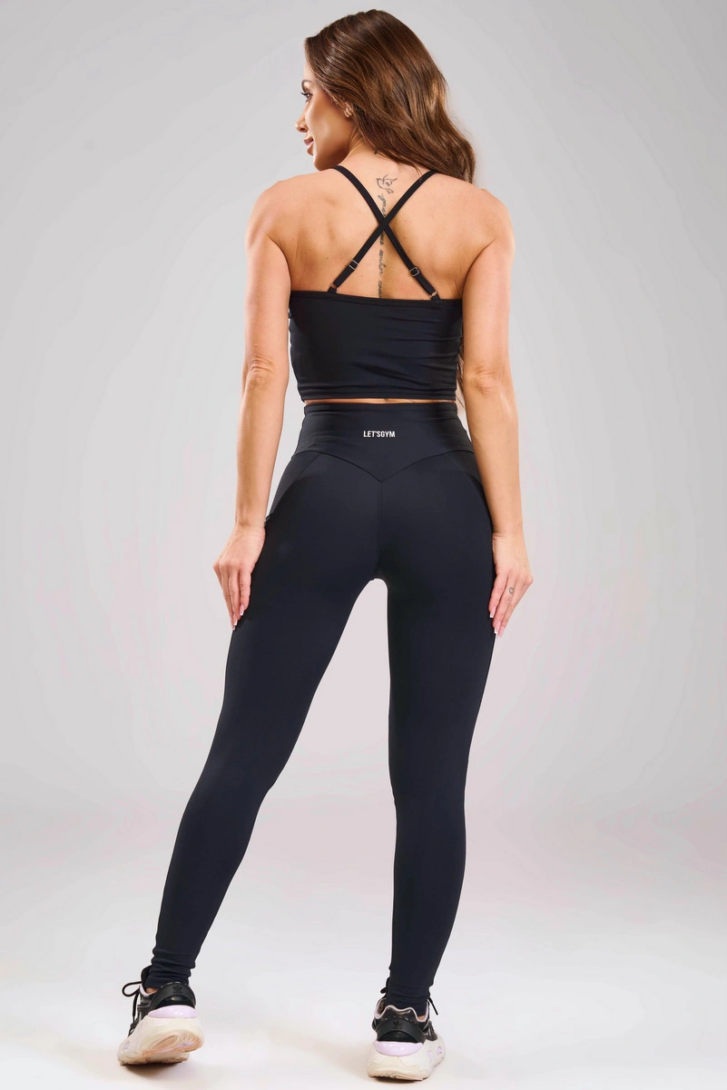 Lets Gym - Regata Form Essential Preto - 3506PT