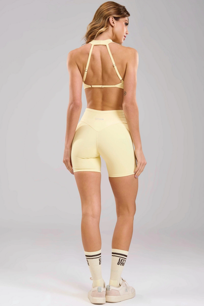 Lets Gym - Short Form Essential Amarelo Manteiga - 3507AMT