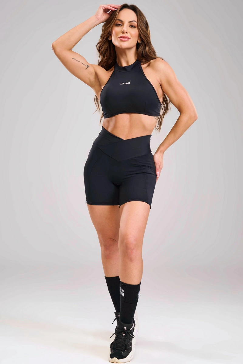 Lets Gym - Short Form Essential Preto - 3507PT