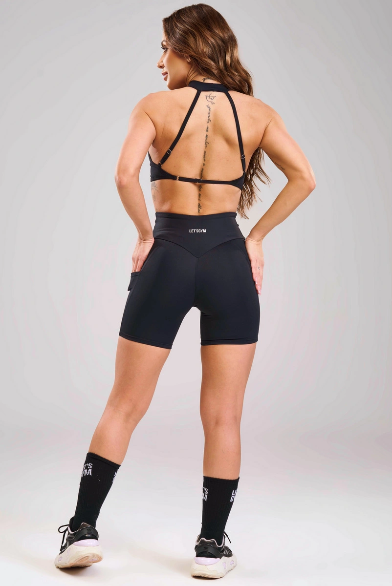 Lets Gym - Short Form Essential Preto - 3507PT