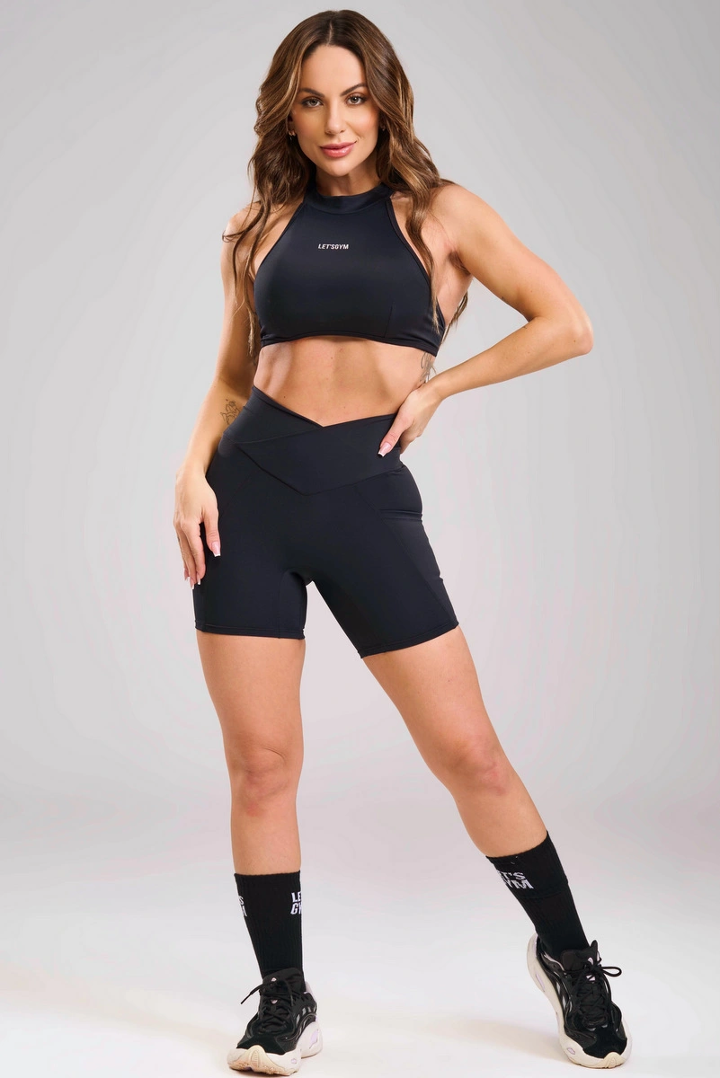 Lets Gym - Short Form Essential Preto - 3507PT