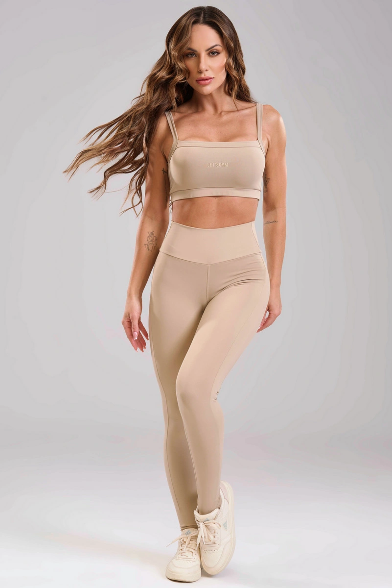 Lets Gym - Legging New  Basic Tunning Nude - 3519ND