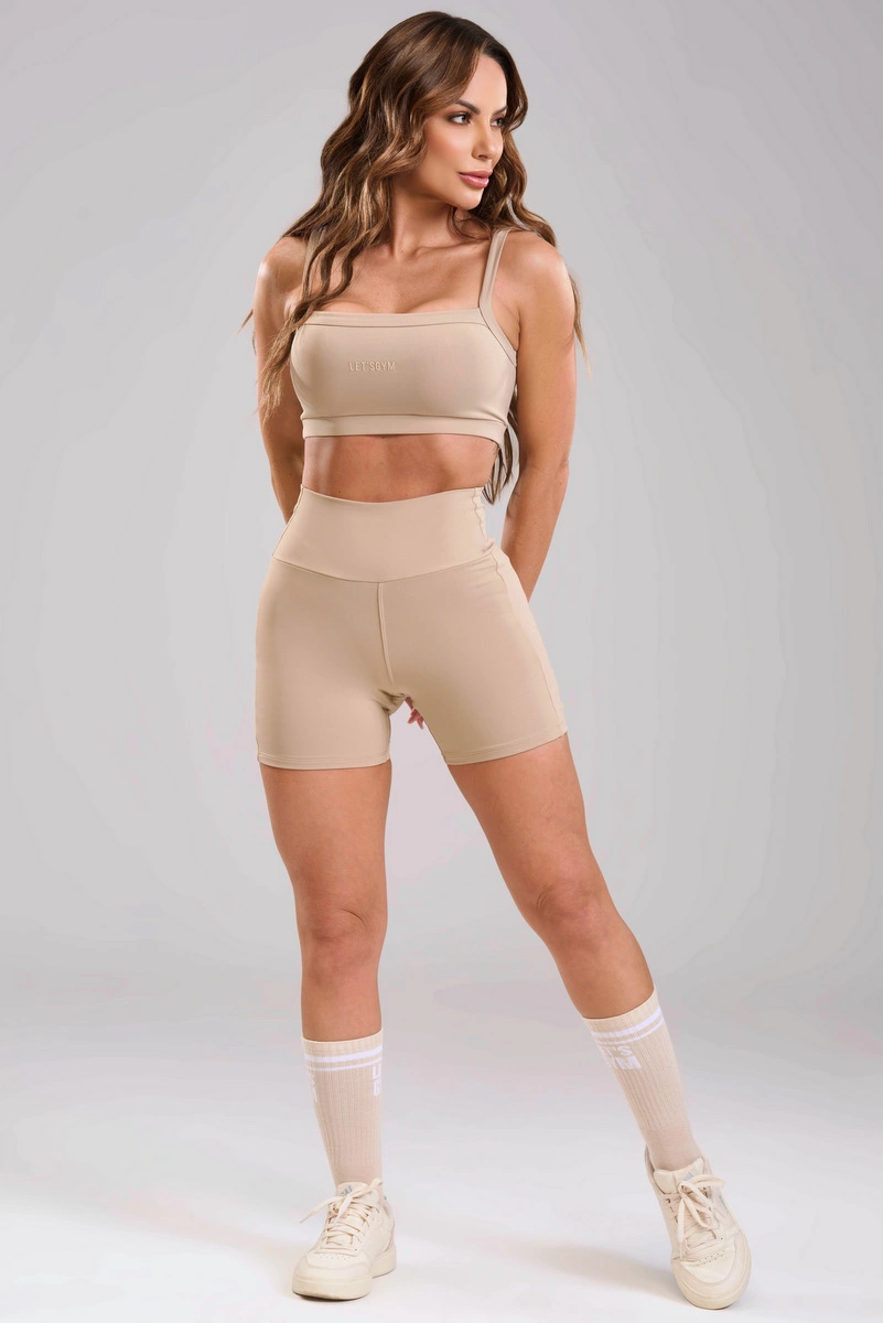 Lets Gym - Short  New  Basic Tunning Nude - 3520ND