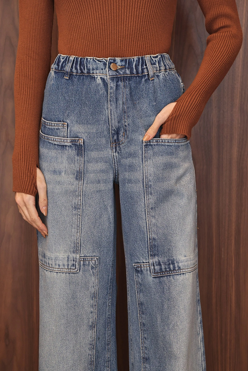 Dot Clothing - Jeans Pants Dot Clothing Read Pockets Utility Blue - JE0036AZUL