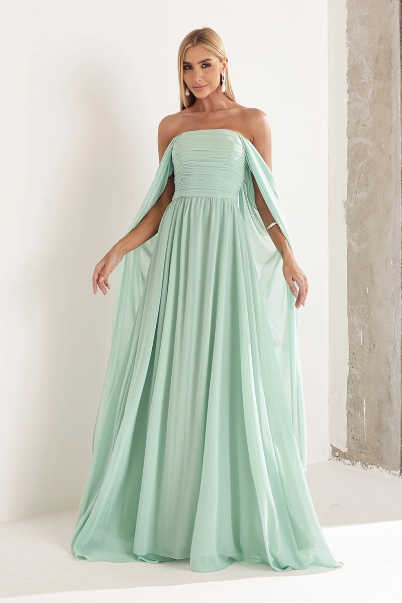 Dot Clothing - Vestido Dot Clothing Raquel Tomara que Caia Verde Claro - 2948VERDECL