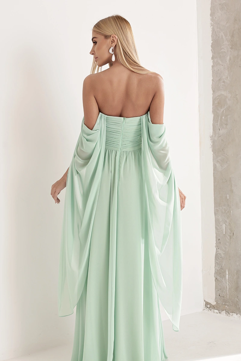 Dot Clothing - Vestido Dot Clothing Raquel Tomara que Caia Verde Claro - 2948VERDECL